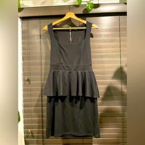 Green Envelope Little Black Dress Peplum